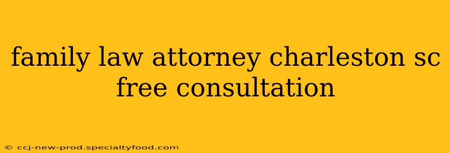 family law attorney charleston sc free consultation