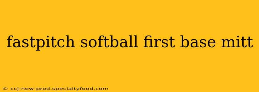 fastpitch softball first base mitt