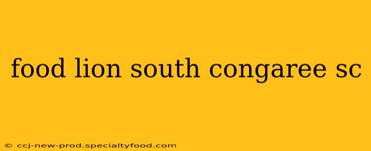 food lion south congaree sc