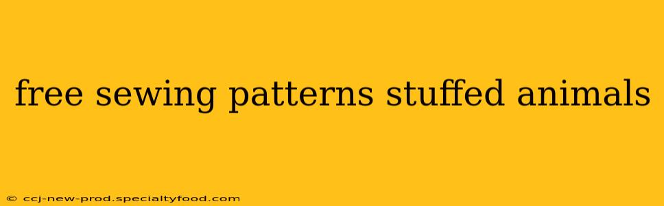 free sewing patterns stuffed animals