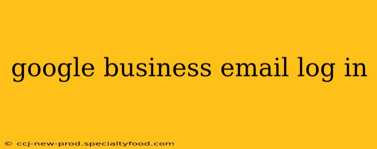 google business email log in