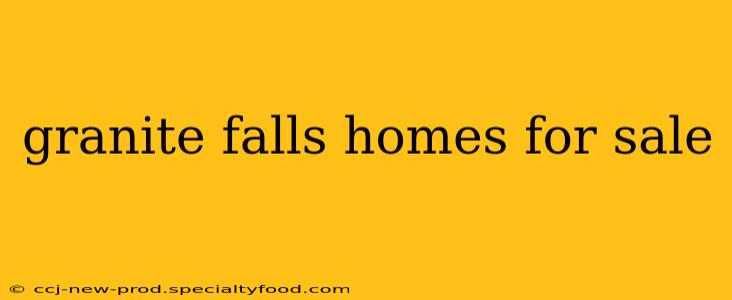 granite falls homes for sale