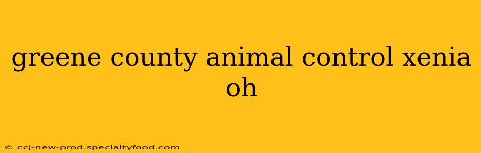 greene county animal control xenia oh
