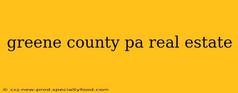 greene county pa real estate