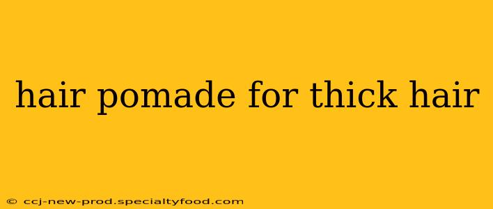 hair pomade for thick hair