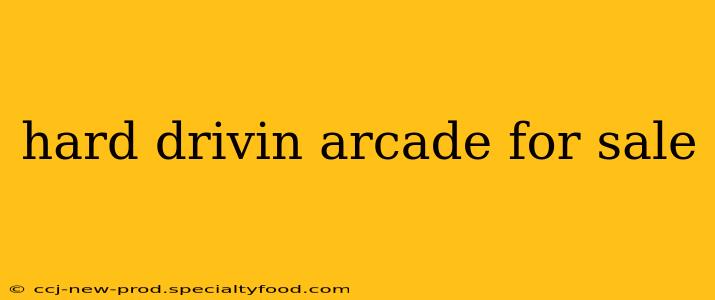 hard drivin arcade for sale