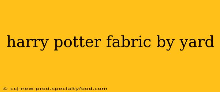 harry potter fabric by yard
