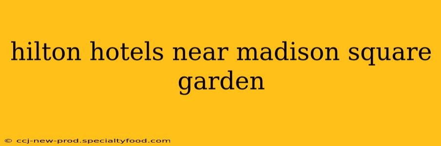 hilton hotels near madison square garden