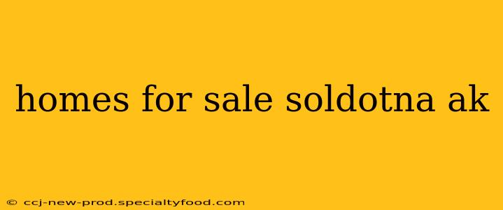 homes for sale soldotna ak