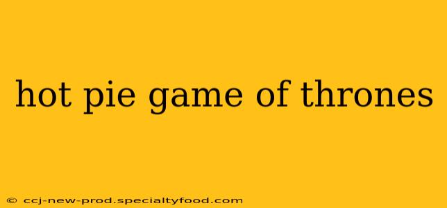 hot pie game of thrones