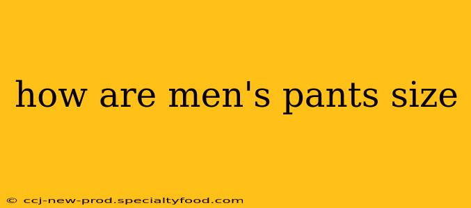 how are men's pants size