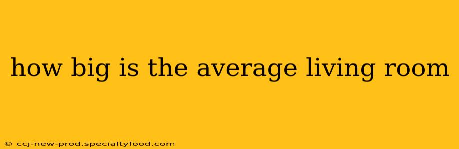 how big is the average living room