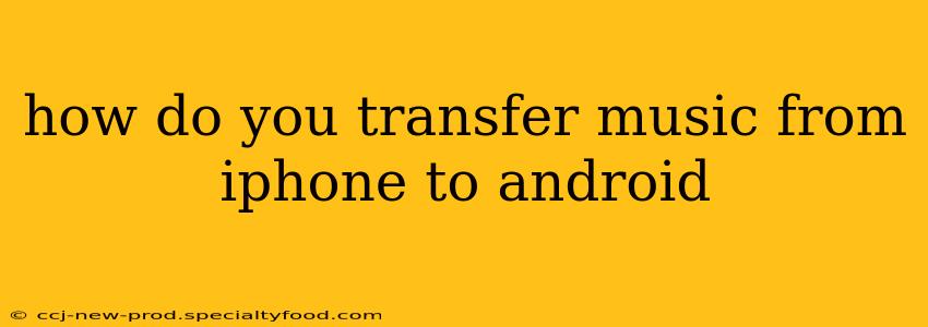 how do you transfer music from iphone to android
