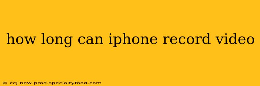 how long can iphone record video