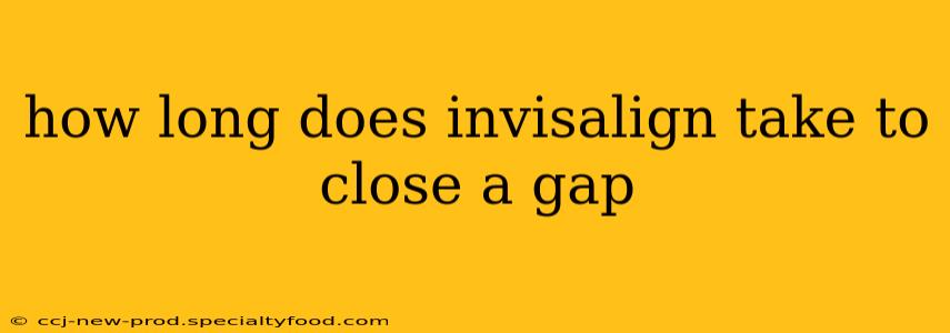 how long does invisalign take to close a gap