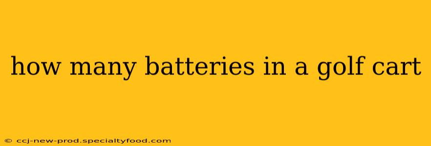 how many batteries in a golf cart