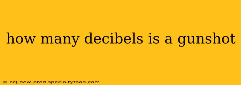 how many decibels is a gunshot