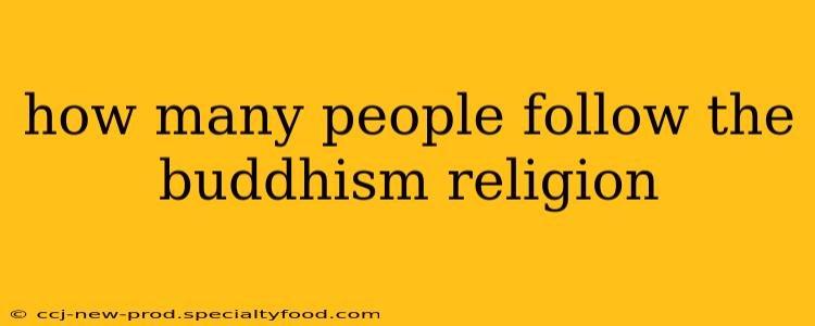 how many people follow the buddhism religion