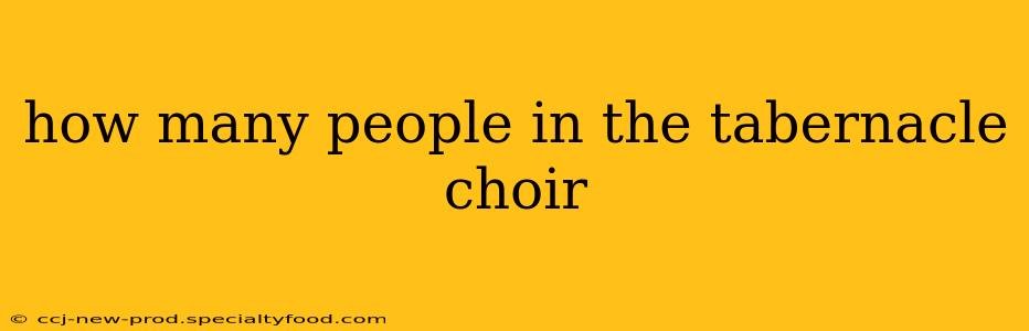 how many people in the tabernacle choir