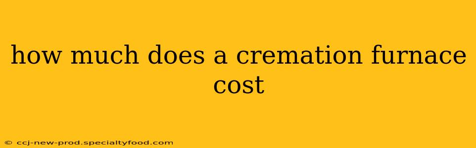 how much does a cremation furnace cost
