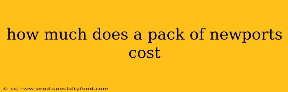 how much does a pack of newports cost
