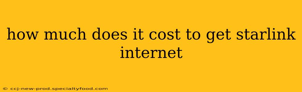 how much does it cost to get starlink internet