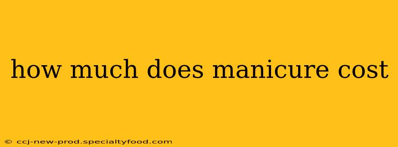 how much does manicure cost