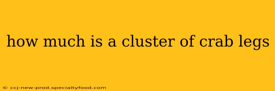 how much is a cluster of crab legs