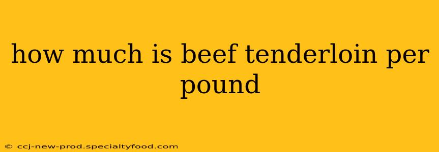 how much is beef tenderloin per pound