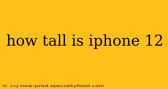 how tall is iphone 12
