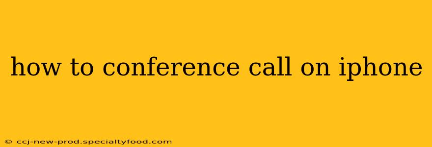 how to conference call on iphone