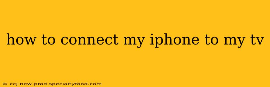 how to connect my iphone to my tv