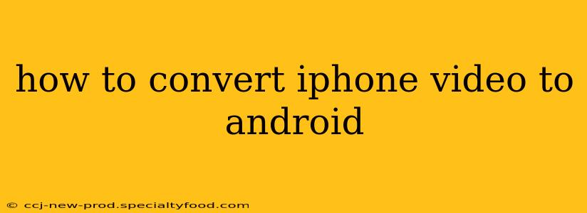 how to convert iphone video to android