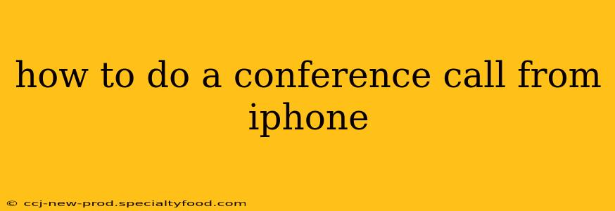 how to do a conference call from iphone