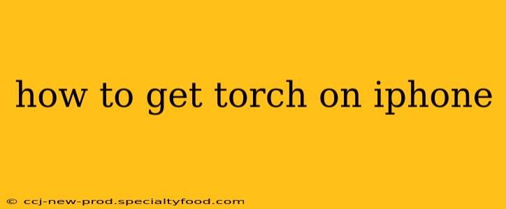 how to get torch on iphone
