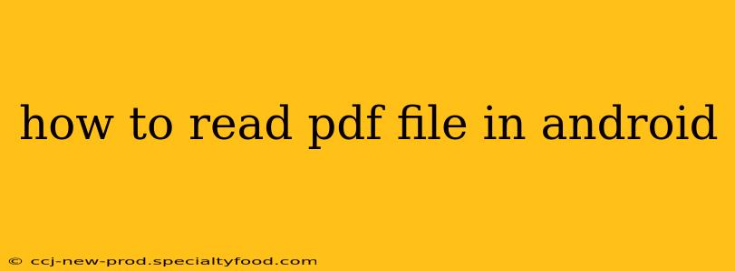 how to read pdf file in android