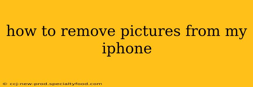 how to remove pictures from my iphone