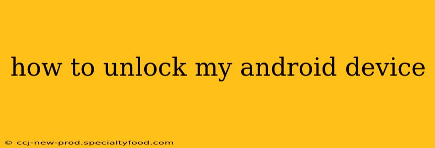 how to unlock my android device