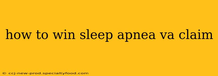 how to win sleep apnea va claim