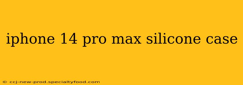 iphone 14 pro max silicone case