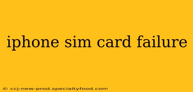 iphone sim card failure