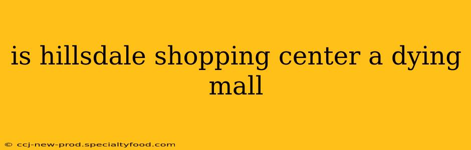 is hillsdale shopping center a dying mall