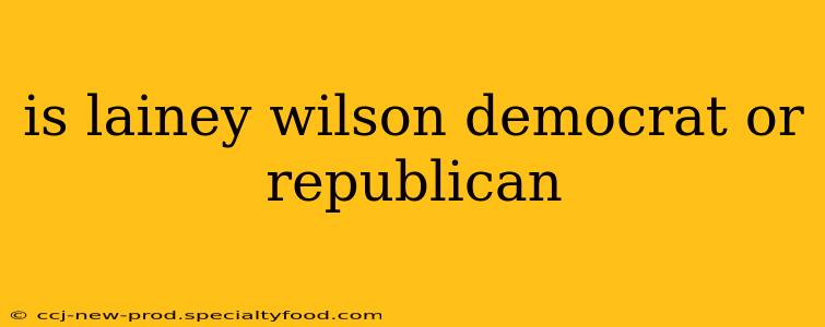 is lainey wilson democrat or republican