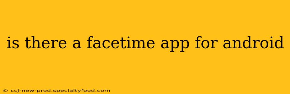 is there a facetime app for android