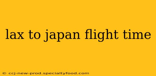 lax to japan flight time
