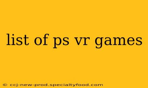 list of ps vr games