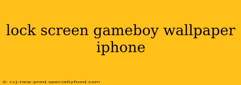 lock screen gameboy wallpaper iphone