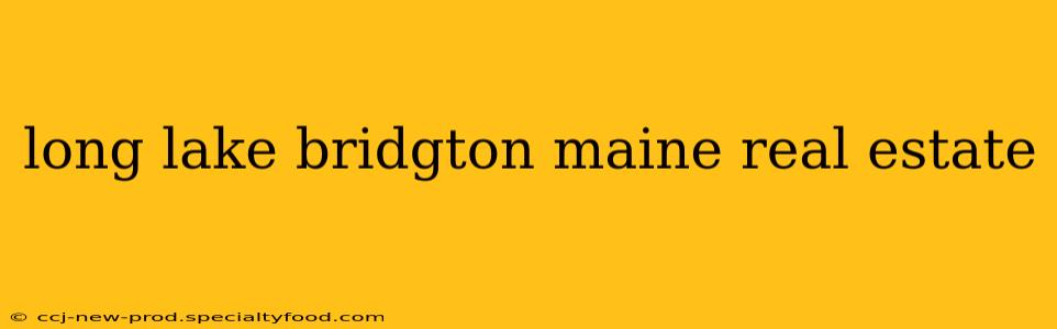 long lake bridgton maine real estate