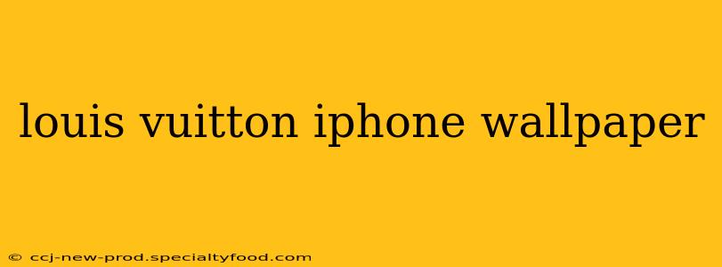 louis vuitton iphone wallpaper
