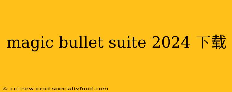 magic bullet suite 2024 下载